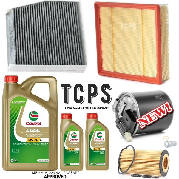 FITS MERCEDES A200D 2.2 W176 FULL SERVICE KIT WITH 7L CASTROL AND ALL 4 FILTERS