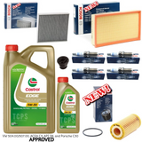 FOR VW GOLF R 2.0 TSI MK7 DJHA FULL BOSCH SERVICE KIT + IRIDIUM SPARK PLUGS