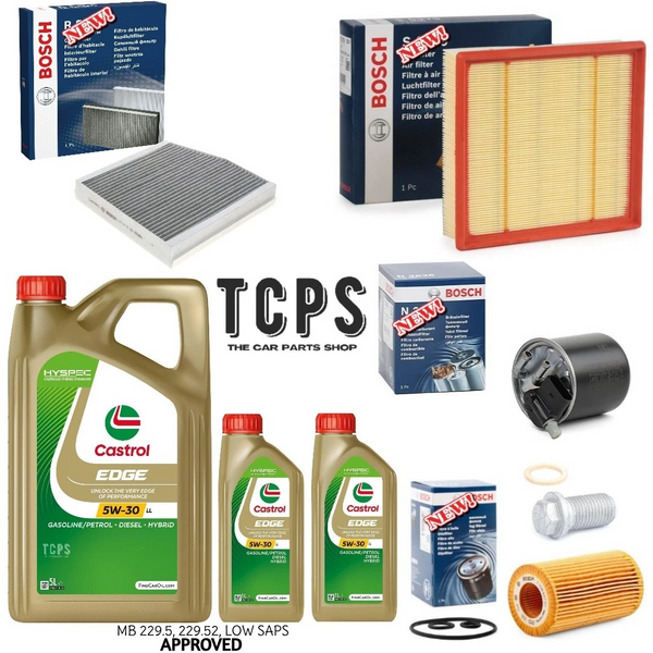 FOR MERCEDES A-CLASS 200 CDI 12-14 BOSCH SERVICE KIT 7L OIL & BOSCH FILTERS