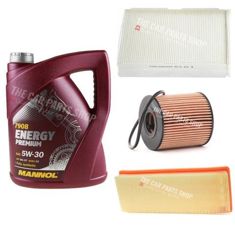 For Citroen DS4 1.6 Petrol Service Kit 5L 5w30 & Air Oil Cabin