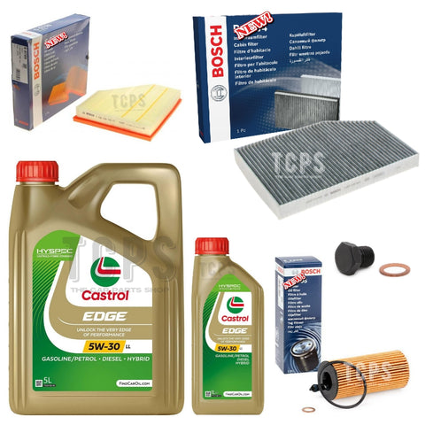 For BMW 330e M-SPORT G20 Bosch Service kit 6L Castrol Bosch Filters