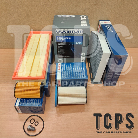 For Audi Q3 2.0 TDI MK1 Full Bosch Service Kit With 5L Quantum 5w-30