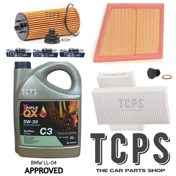 FOR MINI COOPER 1.2 PETROL 2014> FULL SERVICE KIT WITH BOSCH SPARK PLUGS