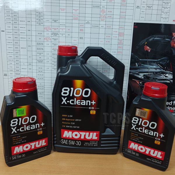 7 LITRES MOTUL 8100 X-CLEAN+ 5W30 ACEA C3 LONGLIFE ENGINE OIL