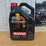 5 LITRES MOTUL 8100 ECO-CLEAN+ ACEA C1 5W30 ENGINE OIL 101584