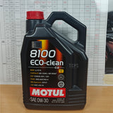5 LITRES MOTUL 8100 ECO-CLEAN ACEA C2 0W-30 ENGINE OIL 102889