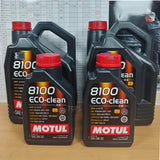 12 LITRES MOTUL 8100 ECO-CLEAN ACEA C2 0W-30 ENGINE OIL 102889