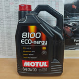 5 LITRES MOTUL 8100 ECO-NERGY ACEA A5/B5 0W-30 ENGINE OIL 102794
