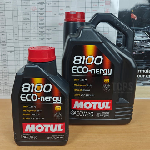 6 LITRES MOTUL 8100 ECO-NERGY ACEA A5/B5 0W-30 ENGINE OIL 102794