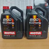 10 LITRES MOTUL 8100 ECO-NERGY ACEA A5/B5 0W-30 ENGINE OIL 102794