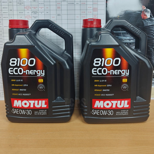 10 LITRES MOTUL 8100 ECO-NERGY ACEA A5/B5 0W-30 ENGINE OIL 102794