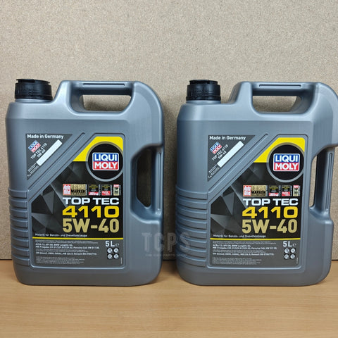 10 LITRES LIQUI MOLY TOP TEC 4110 5W-40 ENGINE OIL ACEA C3 VW511 BMW LONGLIFE-04 21479
