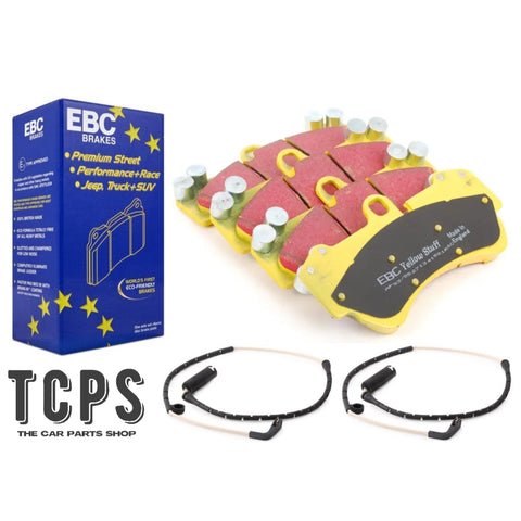 FOR AUDI Q7 4.2 TDI MK1 EBC YELLOW STUFF FRONT BRAKE PADS & 2 SENSORS NEW