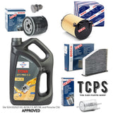 FOR SKODA OCTAVIA 1.4 TSI MK2 FULL BOSCH SERVICE KIT 5L FUCHS PRO C3