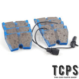 FOR AUDI RS4 AVANT 4.2 FSI 8K EBC BLUESTUFF FRONT BRAKE PADS SET + SENSORS
