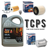 FOR AUDI A1 1.6 TDI 2010-2015 SERVICE KIT 5L ENGINE OIL + AIR FUEL AND OIL