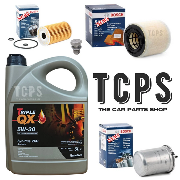 FOR AUDI A1 1.6 TDI 2010-2015 SERVICE KIT 5L ENGINE OIL + AIR FUEL AND OIL