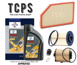 TO FIT VOLVO XC60 2.0 T5 SERVICE KIT FUCHS 0W20 6L + AIR OIL FUEL FILTER & PLUG