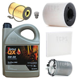 FITS SKODA FABIA 1.6 TDI 10-15 FULL SERVICE KIT + 5L TECHNOLUBE LONGLIFE 5W30