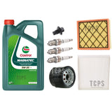 FOR FORD FOCUS 1.0 ECOBOOST MK4 2020+ FULL SERVICE KIT 5L CASTROL 5W20 IRIDIUM PLUGS