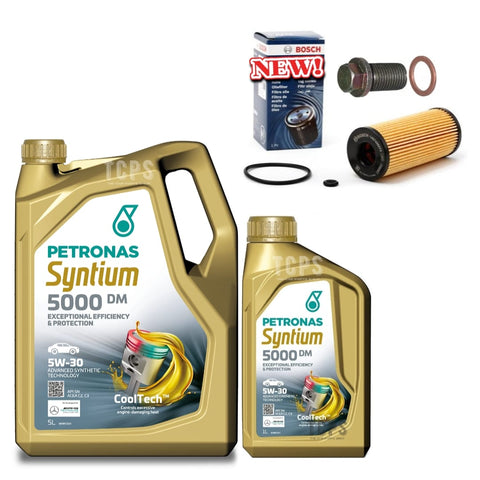 FOR MERCEDES B-CLASS B180 W245 BOSCH SERVICE KIT 6L PETRONAS BOSCH OIL FILTER