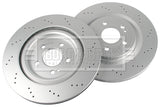 FOR MERCEDES A35 AMG W177 BORG & BECK DRILLED REAR DISCS 350MM & REAR PADS