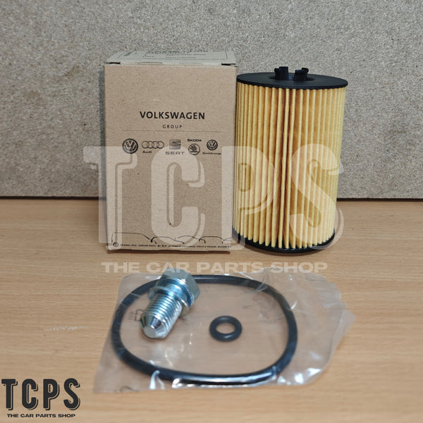 FITS SKODA SUPERB 2.0 TDI MK3 GENUINE OIL FILTER WITH SUMP PLUG OEM BRAND