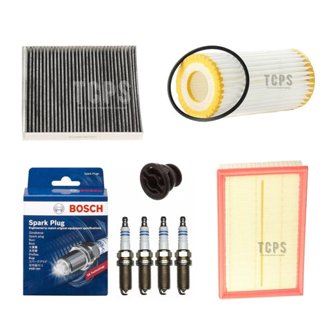 FOR VW GOLF R MK7 COMPLETE FILTER REPLACEMENT KIT IRIDIUM BOSCH PLUGS NEW