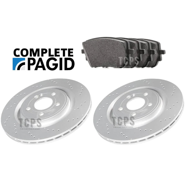 FOR MERCEDES A35 AMG W177 PAGID DRILLED REAR DISCS 350MM & REAR PADS PAGID