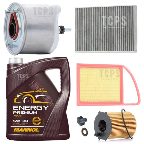 FOR PEUGEOT 508 1.6 HDI MK1 FULL SERVICE KIT WITH 5L MANNOL 5W30