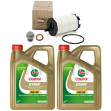 FOR AUDI R8 V10 PLUS MK2 OEM SERVICE KIT GENUINE OIL FILTER & 10L CASTROL 5W30