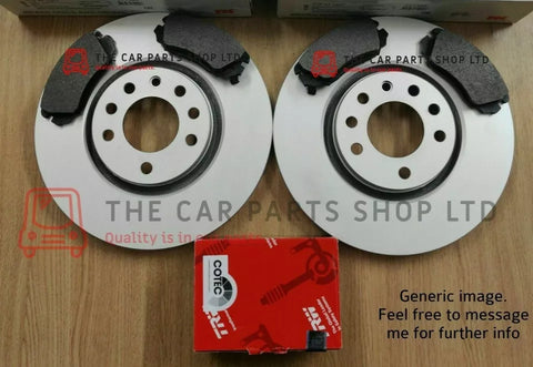 FOR AUDI A4 MK3 TDI S-LINE FULLY COATED FRONT DISCS 312MM & TRW PADS BRAND NEW