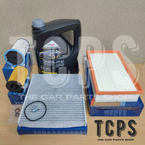 FOR VW T-CROSS 1.6 TDI 2018+ BOSCH FILTER SERVICE PACK WITH NEW 5L MANNOL 5W30