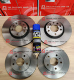 FOR SEAT LEON 1.9 TDI MK1 05-13 GENUINE BREMBO FRONT & REAR BRAKE DISCS 4 DISCS