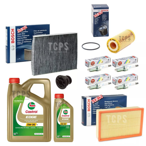 FOR VW GOLF R 2.0 MK7 DJHA BOSCH SERVICE KIT WITH IRIDIUM SPARK PLUGS X4