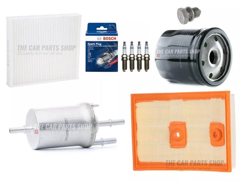 SERVICE FILTER KIT FOR VW POLO 1.2 TSI MK5 BOSCH SPARK PLUGS AIR OIL FUEL CABIN