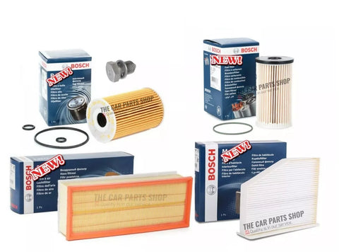 FITS VW TOURAN 1.6 2.0 TDI MK1 FULL BOSCH SERVICE KIT ALL NEW FILTERS AND PLUG