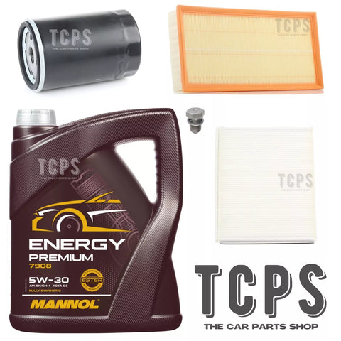 FOR VW PASSAT 2.0 S PETROL MK4 SERVICE KIT 5L OIL + CABIN OIL AIR SUMP PLUG