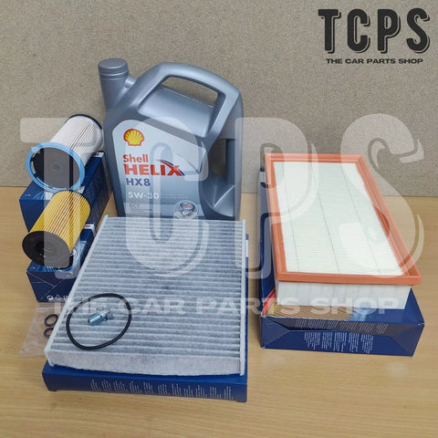 FOR VW TIGUAN 2.0 TDI MK1 FULL BOSCH SERVICE KIT SHELL HX8 NEW SUMP PLUG