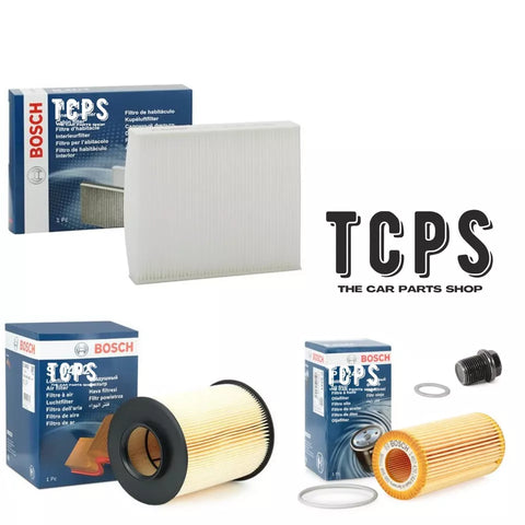 FITS FORD FOCUS RS MK2 2.5 PETROL 2007+ BOSCH AIR OIL CABIN FILTERS SERVICE PACK