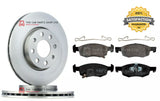 FRONT BRAKE DISCS AND PADS FOR VAUXHALL CORSA E 1.2 MK4 OE QUALITY