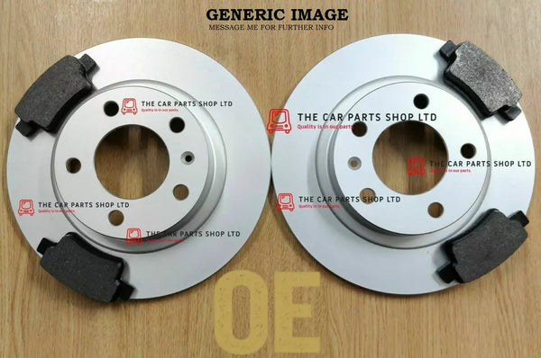 TO FIT SKODA FABIA TDI VRS (MK1) FULLY COATED REAR BRAKE DISCS & PADS NEW