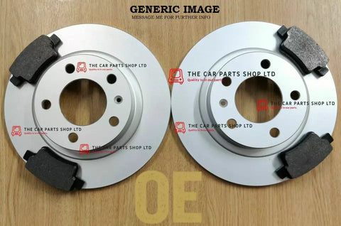 TO FIT SKODA FABIA TDI VRS (MK1) FULLY COATED REAR BRAKE DISCS & PADS NEW