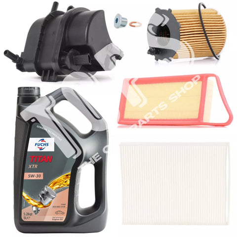 FOR FORD FIESTA MK6 1.4 TDCI 2001-14 NEW SERVICE KIT 5L FUCHS AIR OIL CABIN FUEL