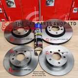 FOR AUDI A4 MK3 TDI S-LINE GENUINE BREMBO FRONT AND REAR BRAKE DISCS ALL ROUND