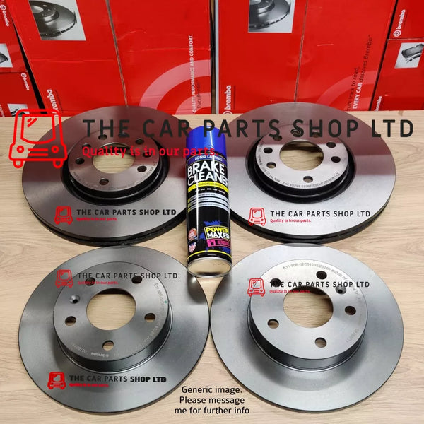 FOR AUDI A4 MK3 TDI S-LINE GENUINE BREMBO FRONT AND REAR BRAKE DISCS ALL ROUND
