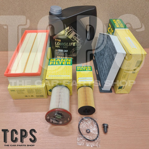 FOR VW CADDY 2.0 TDI 2015-2020 FULL MANN -FILTER SERVICE KIT 5L MANNOL FULL KIT
