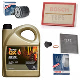 FOR VW T-ROC 1.5 PETROL MK1 A11 BOSCH SERVICE KIT WITH 5L 0W20 508-509 APPROVED