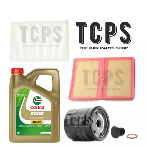 FOR VW UP 1.0 TSI GTI 2011+ SERVICE KIT INC 4L CASTROL OIL WITH ALL FILTERS