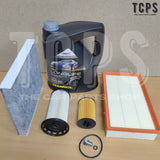 TO FIT VW PASSAT 1.6 2.0 TDI AIR OIL CABIN FUEL FILTER SERVICE KIT 5L MANNOL OIL